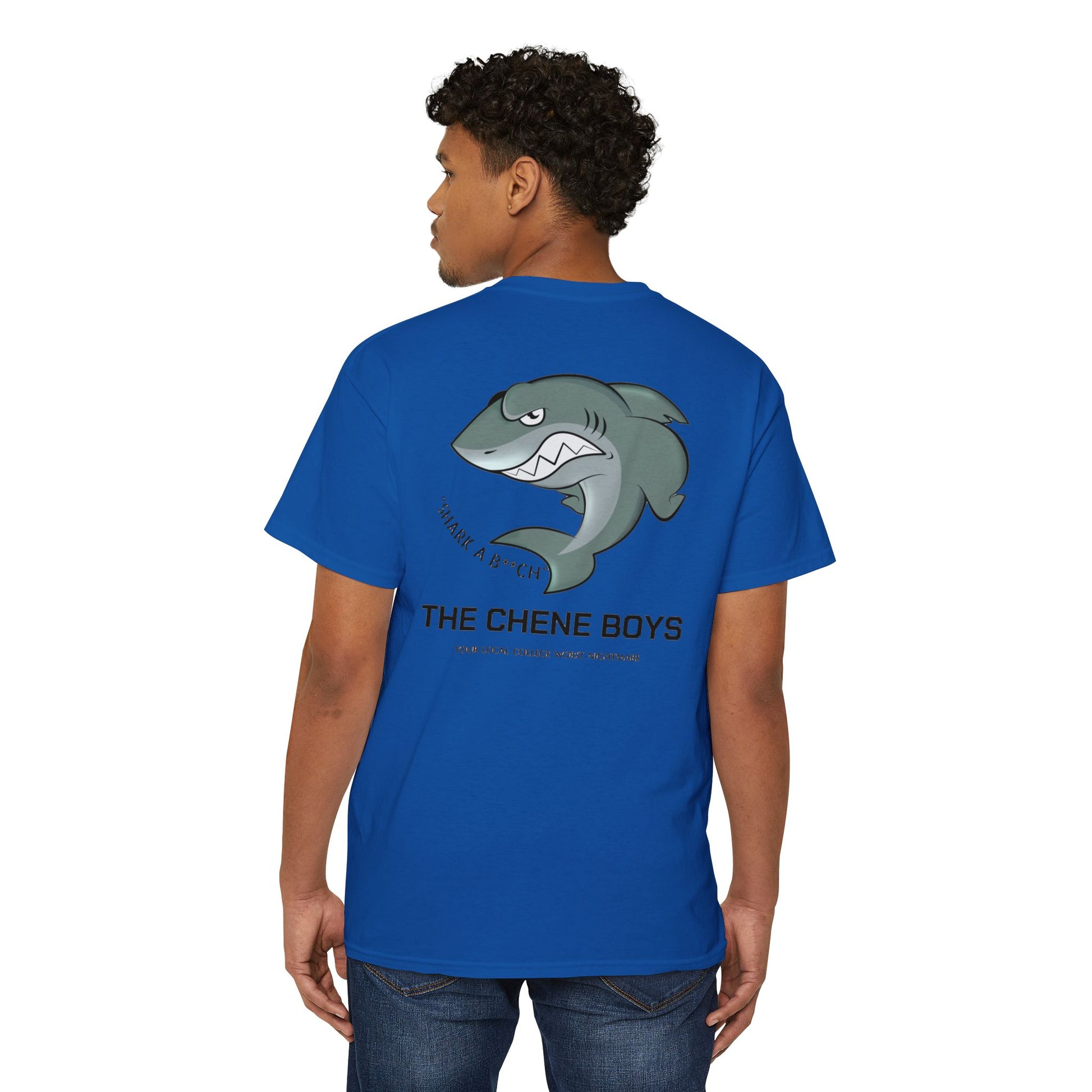 "SHARK A B**CH" TEE SHIRT - THE CHENE BOYS