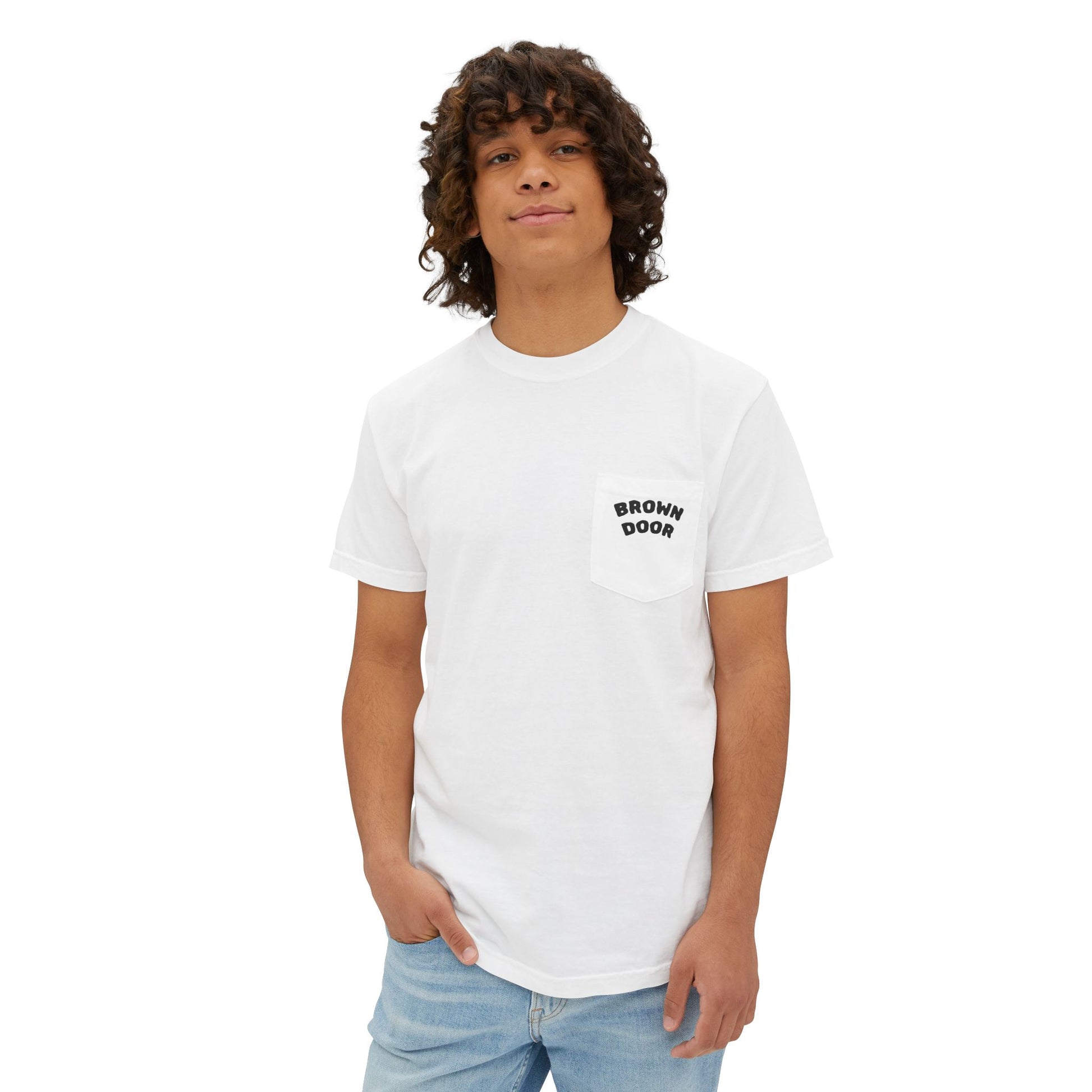 I HEART THE BROWN DOOR X CHENE BOYS SHIRTS - COMFORT COLOR POCKET TEES