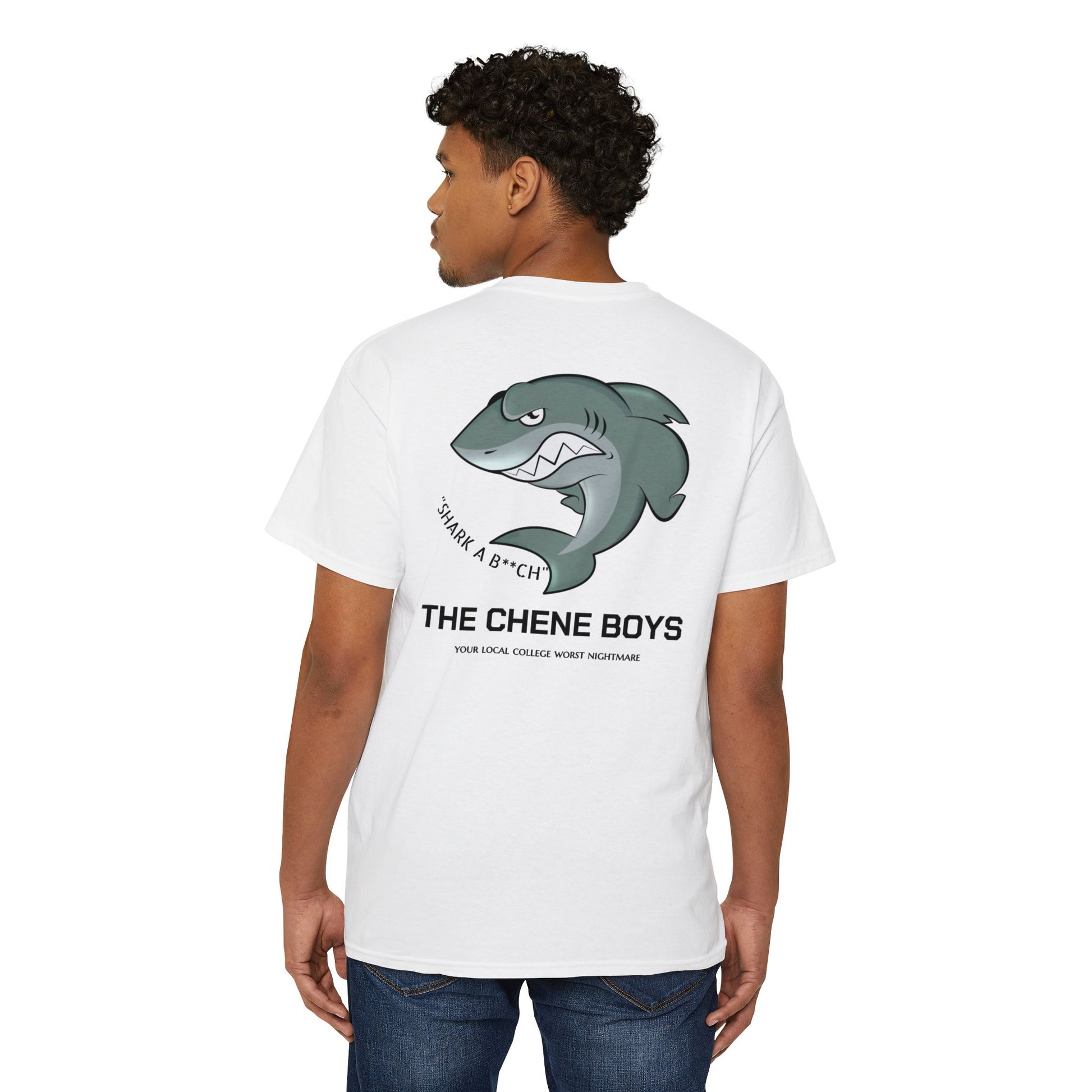 "SHARK A B**CH" TEE SHIRT - THE CHENE BOYS