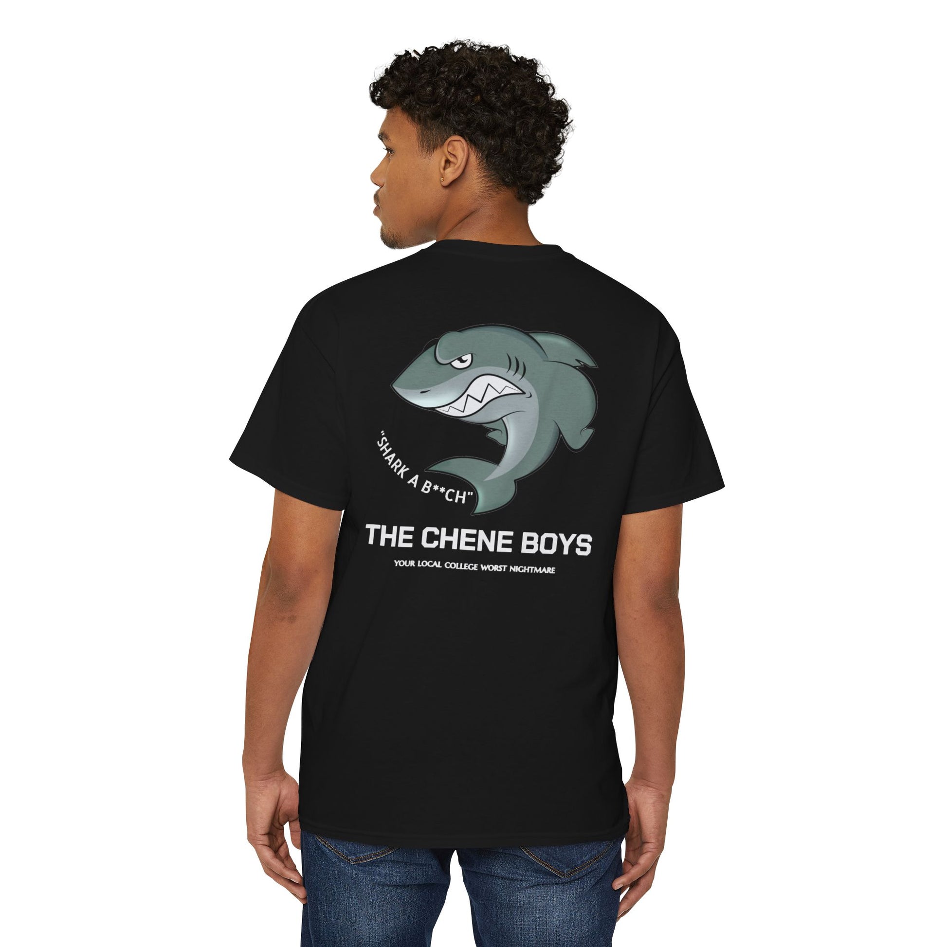 "SHARK A B**CH" TEE SHIRT - THE CHENE BOYS