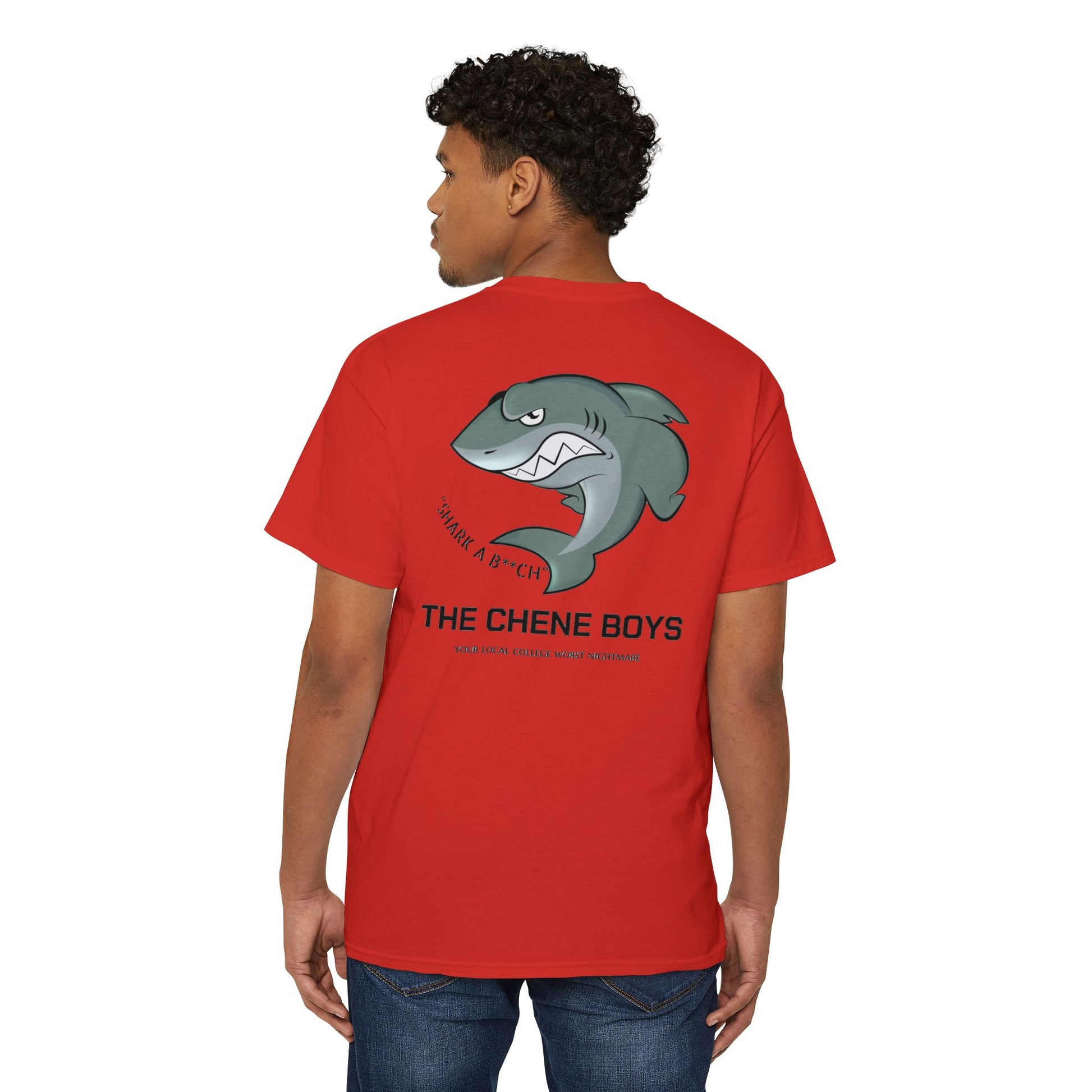 "SHARK A B**CH" TEE SHIRT - THE CHENE BOYS